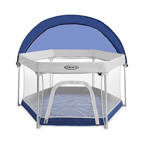 Graco Pack 'n Play LiteTraveler LX Playard Outdoor and Indoor Playspace with Compact Fold UV Canopy