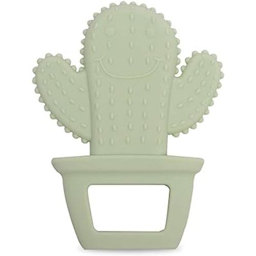 Baby Silicone Teether,Sensory Chew Toys,BPA Free Soft and Effective Infant Teething Pain Relief Toys,Freezer Safe,Food Grade Silicone,Best Shower Gift for Boys and Girls (Cactus)