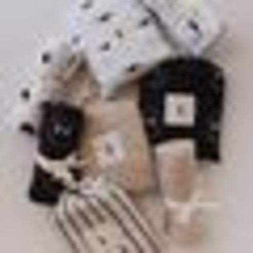 Muslin Swaddle | Black & White Lightning Bolt
