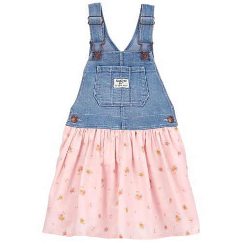 Baby Floral Stretch Denim Jumper Dress - OshKosh | Carter's