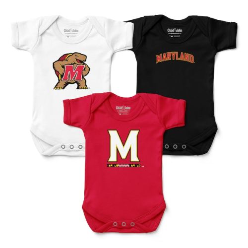 Newborn & Infant Chad & Jake Maryland Terrapins 3-Pack Bodysuit Set