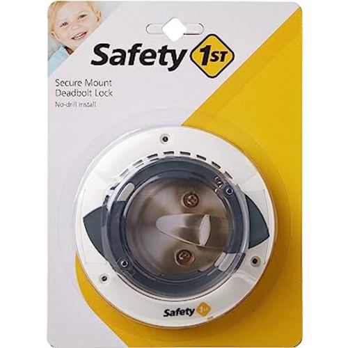 Safety 1st Secure Mount Deadbolt Lock,White