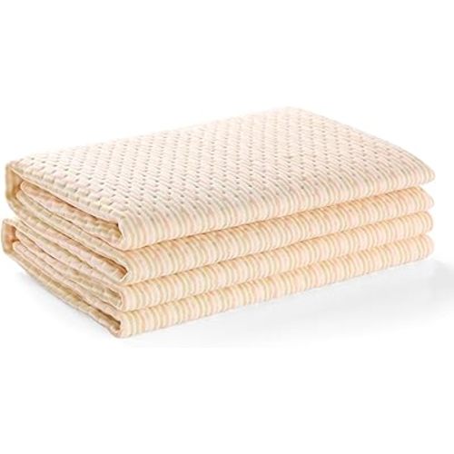 Waterproof Baby Bed Pad, Maveek 47.2'' x 27.6'' Bed Sheet Washable Mattress for Toddler Bed, Babies Diaper Changing Pads Crib Mattress Protector Cotton Mats for Infant Bedwetting
