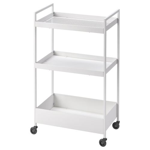NISSAFORS Utility cart - white 19 7/8x11 3/4x32 5/8 "