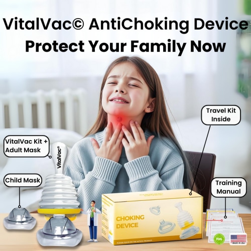 SUMMER SALE: Protect Your Family with VitalVac®— Choking Emergency Device