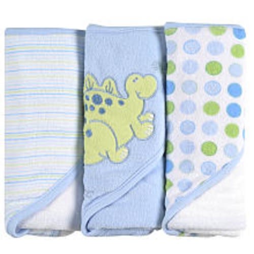 Spasilk 3 Count Soft Terry Hooded Towel Set