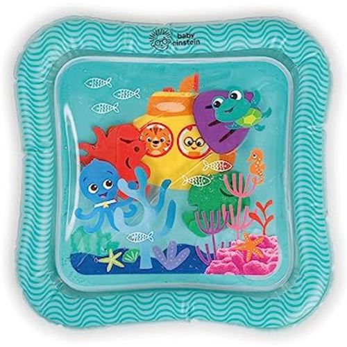 Baby Einstein Ocean Explorers Sensory Splash Water Play Mat for Babies 0-36 Months, Mess-Free Tummy Time or Seated Play