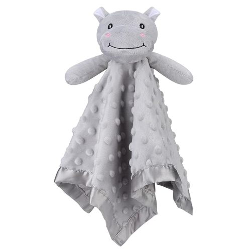 Amazon.com: Pro Goleem Hippo Loveys for Babies, Soft Security Blanket Baby Snuggle Toy Newborn Stuffed Animals Baby Gifts for Boys and Girls, 16 Inch : Toys & Games