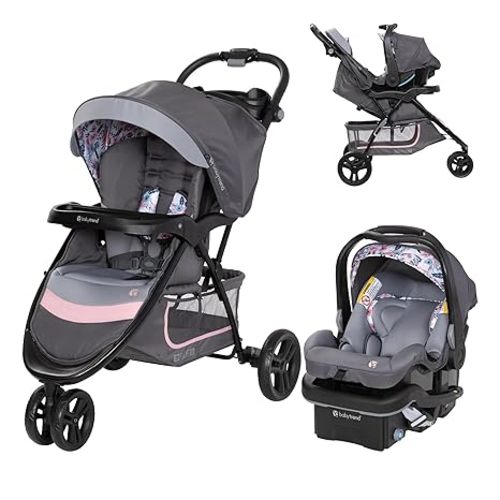Baby Trend EZ Ride SE Travel System with Secure-Lift Infant Car Seat, Bluebell