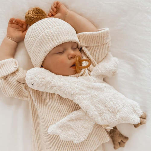 Senger Naturwelt White Goose – Organic Soft Cuddly Toy – Playroom Collective