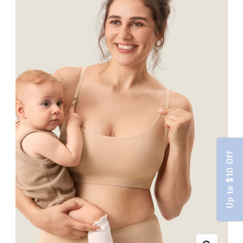 Ribbed Scoop Nursing Bralette