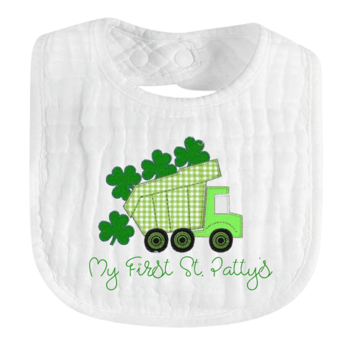 Victoria Milton- White Muslin Bib – AHA Designs