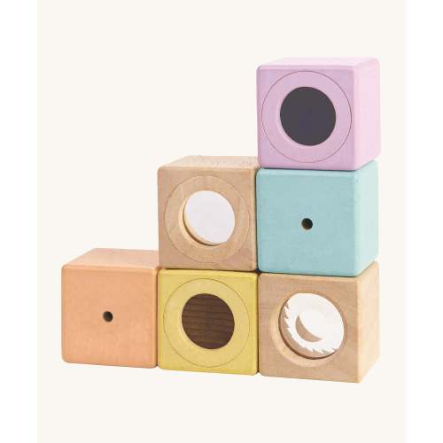 PlanToys Pastel Sensory Blocks