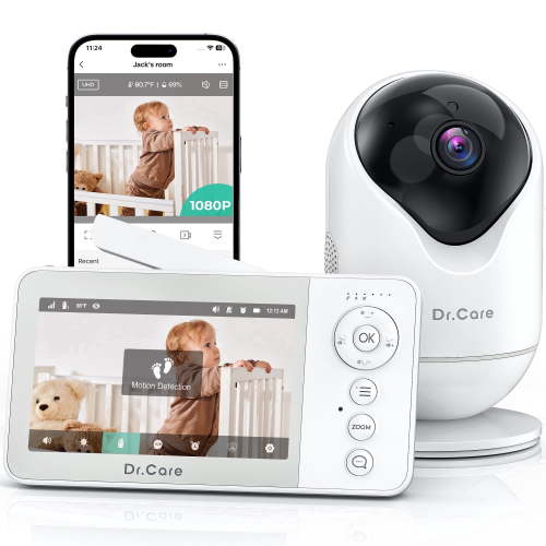 Dr.Care VistaView Lite RB WiFi Baby Monitor, 4" Split Screen, 1080P