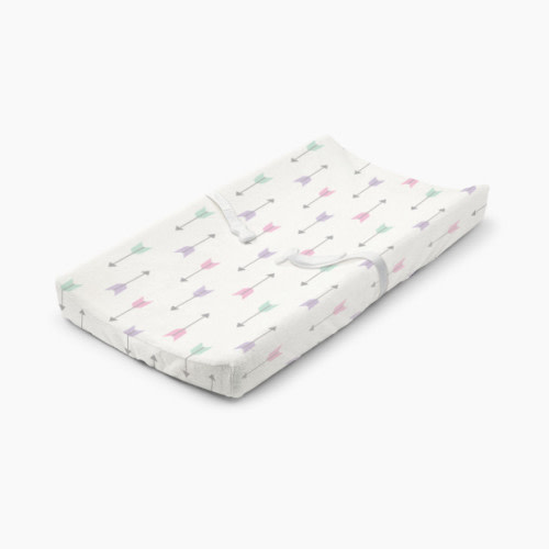 Summer Ultra Plush Changing Pad Cover - Girly Arrows