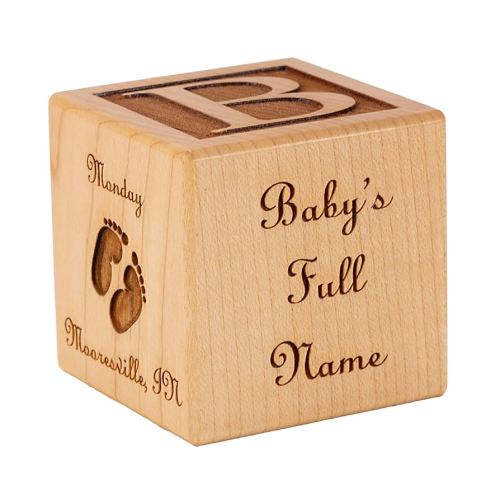 Personalized Baby Block by Craft-E-Family