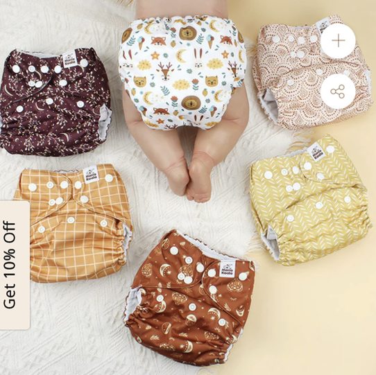 POCKET DIAPER 3.0 WITH INSERTS - 6 PACK(Lucky Colors)