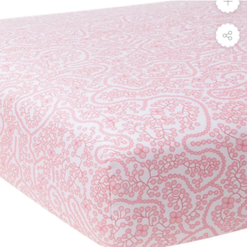 Shelby Pink Crib Sheet, Pink