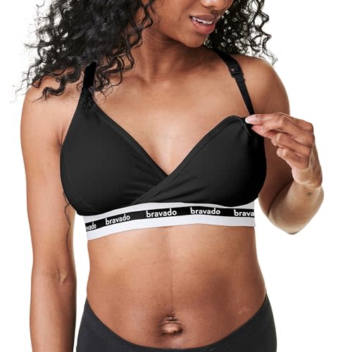 Bravado Designs Women's Original Sleep Nursing Bra, Regular Cup Maternity Bra for Breastfeeding