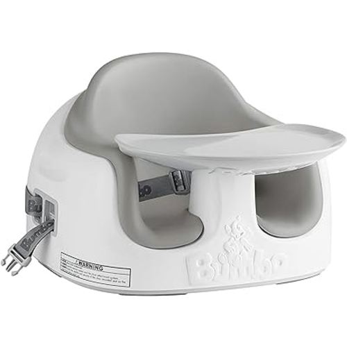 Bumbo 3-in-1 Baby Multi Seat Booster w/Feeding Tray, 6-36 Months Old, Cool Grey