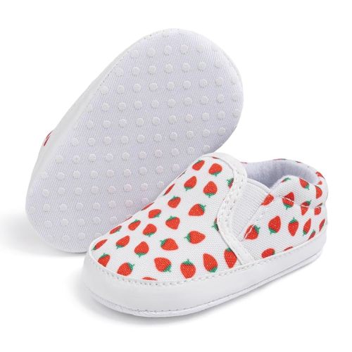 Meckior Infant Baby Girls Boys Canvas Shoes Soft Sole Toddler Slip On Newborn Crib Moccasins Casual Sneaker Austin Boy's Flat Lazy Loafers First Walkers Skate Shoe