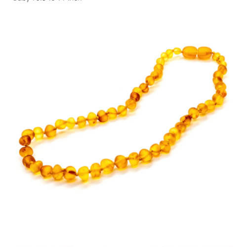 Baltic Amber Teething Necklace Raw Honey Newborn Baby 10.5 to 11 inch