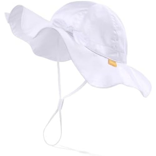 FURTALK Baby Girl Wide Brim Sun Hat with UPF 50+ Toddler Baby Sun Protection