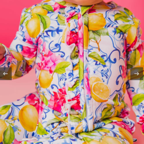 Carpe Lemon Ruffle Footie