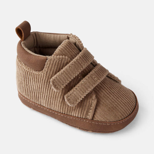 Brun Bébé garçon - Espadrilles montantes décontractées en velours côtelé - Brun | Carter’s Oshkosh Canada