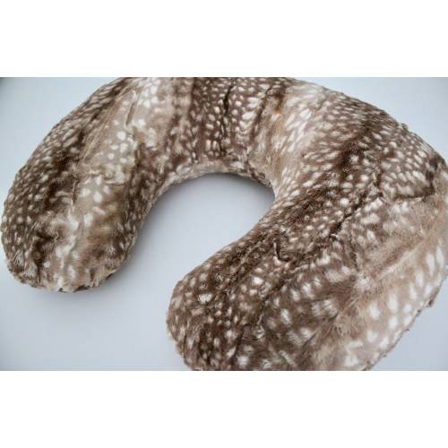 NURSING PILLOW COVER: Cappuccino Fawn Minky, Antelope Pillow, Nursing Accessories, Baby Neck Pillow, Minimalist Modern Fawn Luxe Deer