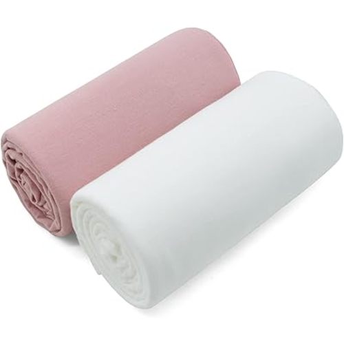 Aijoviko Newborn Photography Props Baby Photo Props Wrap Blanket for Baby Boys Girls(Blush&Ivory)