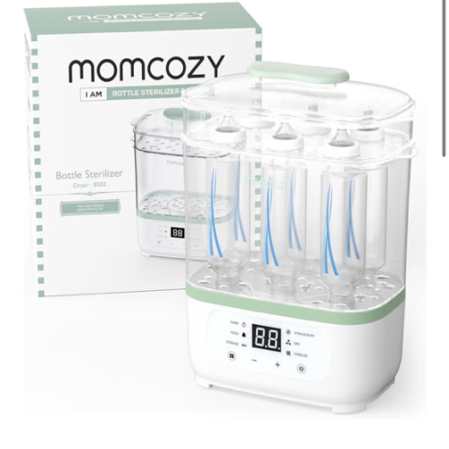 Momcozy Bottle Sterilizer and Dryer, 8-in-1 Electric Steam Baby Bottle Sterilizer for Baby Bottles, Baby stuffs & Breast Pump Accessories