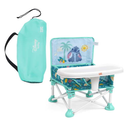 Bright Starts Disney Baby Pop 'N Sit Portable Booster, Stitch, Infant to Toddler