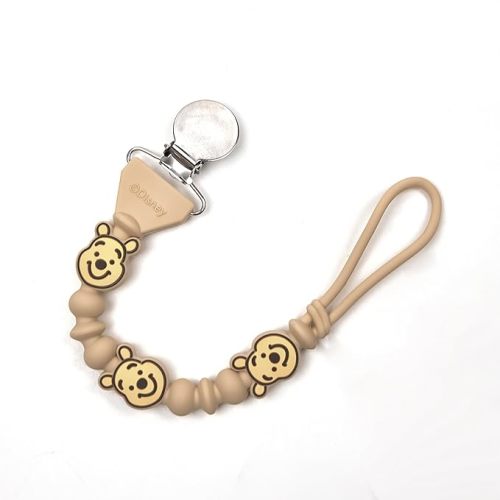 Disney Cars Stitch Minnie Mouse Pooh Silicone Pacifier Clip BPA-Free Baby Binky Holder Strap Teether Holder for Newborn Infant