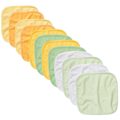 Koala Baby Neutral 12 Pack Yellow/Green Washcloths