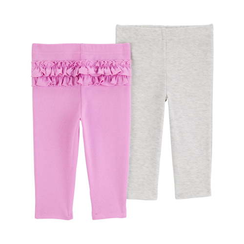 Carter's Child of Mine Baby Girl Pants, 2-Pack, Sizes Preemie-12 Months