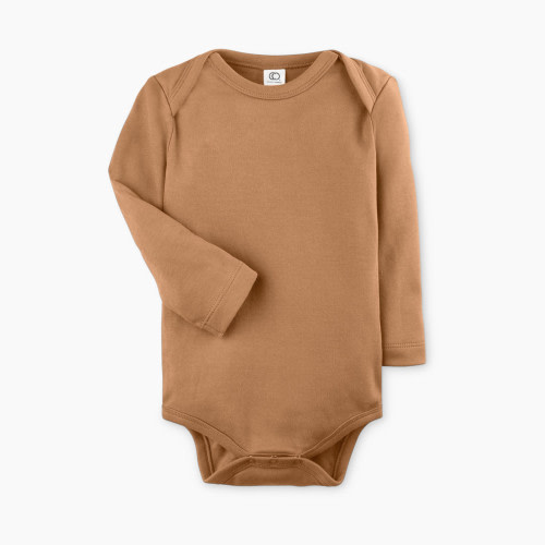 Colored Organics Long-Sleeve Bodysuit - Ginger, 0-3 M