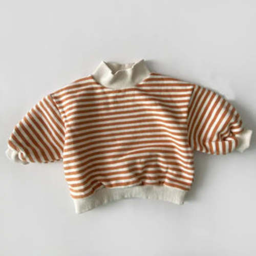 Warm Stripe Turtle Neck Sweater | RYAN AND REMI