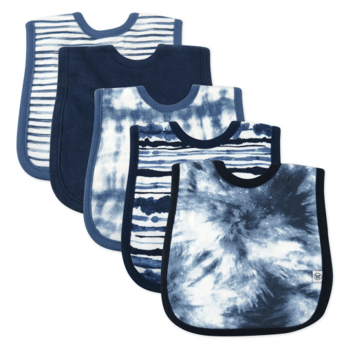 5-Pack Organic Cotton 4 in 1 Reversible Bibs | Honest Baby Clothing