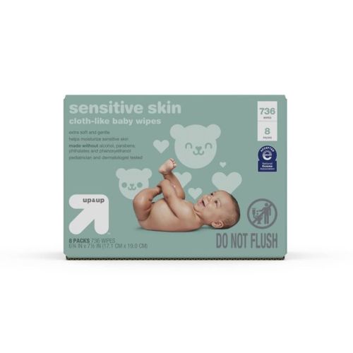Sensitive Skin Baby Wipes with Moisturizing Lotion - up & up™ (Select Count)