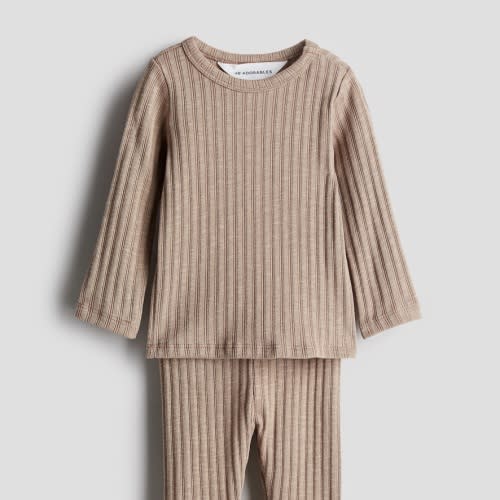 2-PIECE RIBBED JERSEY SET