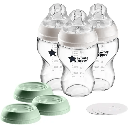 Beautyflier Glass Baby Bottle Sleeve Covers for Tommee Tippee Nature Baby  Bottles with Dual Handle, 3.8mm Thicken Heat and Cold Retention Baby Bottle