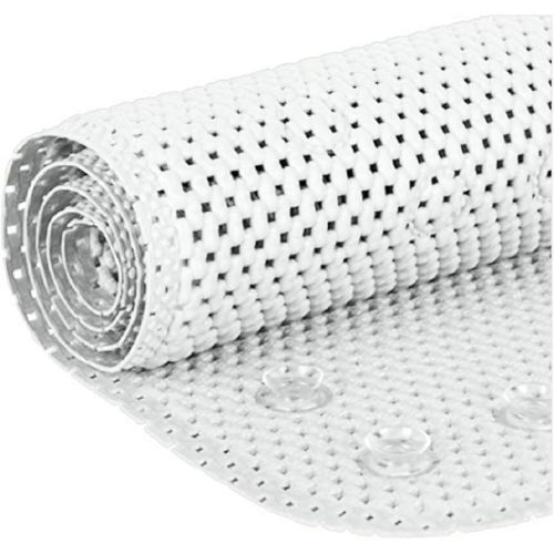 Deluxe Bathtub Mat, Soft Foam, 36" X 17", White