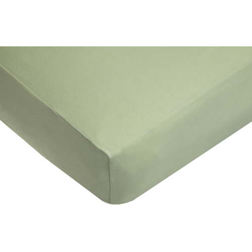 American Baby Company 100% Natural Cotton Fitted Crib Sheet 52" x 28" - Soft, Breathable, Hypoallergenic & Gentle Toddler Bed Sheet, Celery, Neutral for Boys & Girls