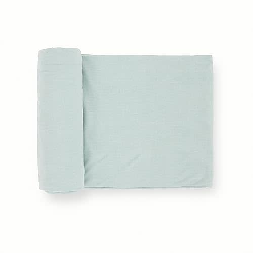 Little Unicorn Premium Stretch Knit Swaddle Blanket | Super Soft with Optimal Stretch & Breathability for swaddling (Frost Green)