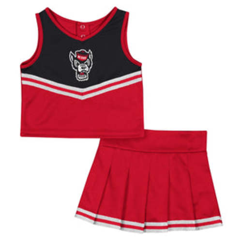 NC State Wolfpack Toddler Girls Time For Recess Cheer Set – Red and White Shop