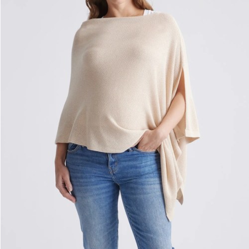Lightweight Cotton Cashmere Nursing Shawl