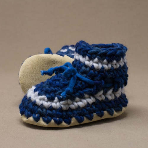Pantoufles Padraig en laine - Denim