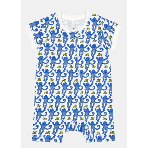 Roller Rabbit Monkey Infant Short Sleeve Onesie