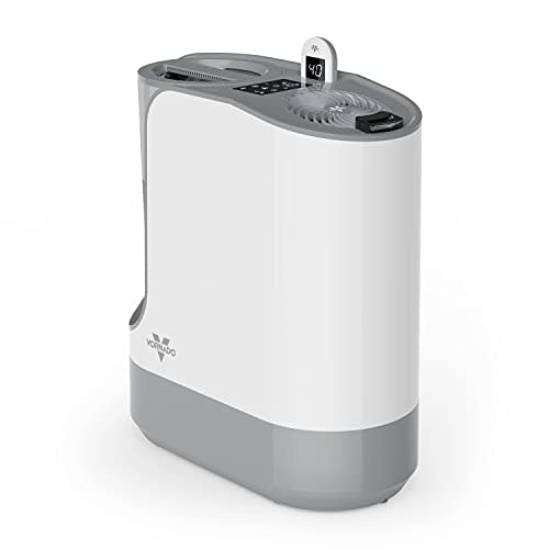 Vornado UH200 Ultrasonic Humidifier with Fan-Assisted Whole Room Humidification, Auto Humidity Control, Remote, and Electronic Humidistat, UH200 — 1.75 gal tank, White